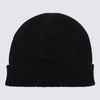 Malo Black Wool Hats in Black