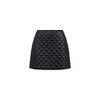 Padded nylon mini skirt