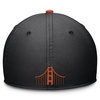 Men's Black/Orange San Francisco Giants 2024 City Connect Swoosh Flex Hat