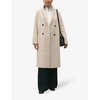 Galantbis straight-fit double-breasted wool coat