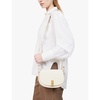 Logo-plaque leather cross-body bag