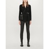 Buckled regular-fit crepe blazer