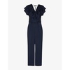 Adeline ruffle recycled polyester jumpsuit