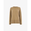 Round-neck relaxed-fit cashmere jumper