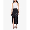 rhinestoned midi pencil skirt