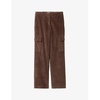 Wide-leg corduroy cargo trousers