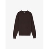 Crew-neck relaxed-fit wool jumper