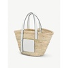 Basket woven raffia bag