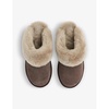 Emilia cuff sheepskin slippers