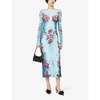 Flower Body Morphing Long Sleeve Dress