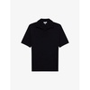 Duchie open-collar short-sleeve wool polo