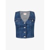 Bella V-neck denim waistcoat