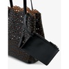 Mina Wave 25 laser-cut leather top-handle bag