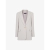 Boyfriend relaxed-fit recycled polyester-blend blazer