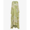 Venetia floral-print woven maxi dress