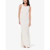 Tie Back slim-fit stretch-crepe maxi dress