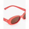 Outta Love oval-frame polycarbonate sunglasses