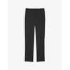 Regular-fit straight-leg wool suit trousers