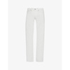 Straight-leg mid-rise regular-fit jeans