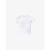 Athlete round-neck seamless stretch-jersey workout T-shirt