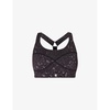 Power medium-impact stretch-woven sports bra