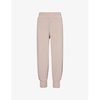 Slip-pocket elasticated-waistband stretch-jersey jogging bottoms