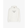 Logo-embroidered relaxed-fit stretch-cotton blend hoody