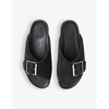 Ellery buckle-embellished flat leather slides