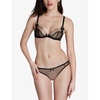 Lorna scalloped mesh underwired bra