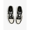 Skel panelled leather low-top trainers