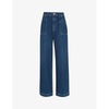 Raya wide-leg high-rise jeans