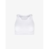 Stamina racerback stretch-woven sports bra