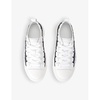 Court Stars star-patch canvas and leather low-top trainers