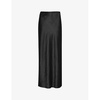 Ella bias-cut satin maxi skirt