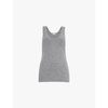 Teade sleeveless stretch-woven blend top