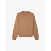 Crewneck knitted cashmere-blend jumper