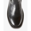 Elasticated-side mid-height leather Chelsea boots