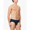 Branded-waistband pack of three stretch-cotton and recycled-cotton briefs