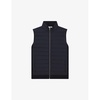 William padded PU and knitted gilet