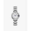 CRW4BB0034 Ballon Bleu de Cartier steel and 0.56ct brilliant-cut diamond quartz watch