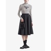 Re-Nylon logo-plaque high-rise pleated skirt