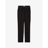 Slim-fit mid-rise woven trousers