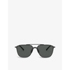 AR6110 58 steel square-frame sunglasses