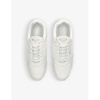 Lowman padded-mesh patent-leather trainers