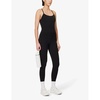 Airweight scoop-neck stretch-woven jumpsuit