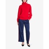 High-neck relaxed-fit stretch cashmere-blend jumper