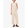 Blake sleeveless cotton dungarees