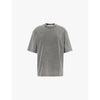 Faded-wash oversized-fit cotton-jersey T-shirt