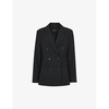 Sian peak-lapels double-breasted stretch-wool blazer