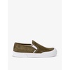 Terra Vulca asymmetric-toe suede low-top trainers